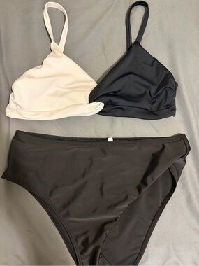 Black & White Bikini Set